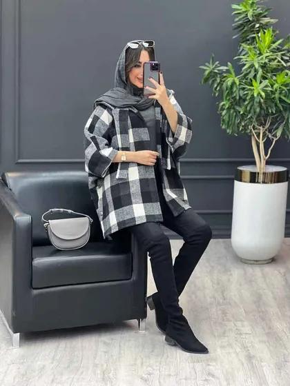 پالتو خفاشی بغل دکمه