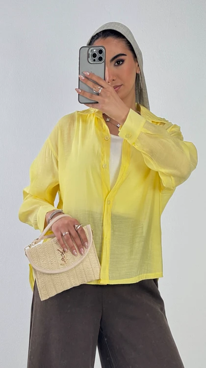 شومیز شیشه ای ساده با تاپ  کد : 500592