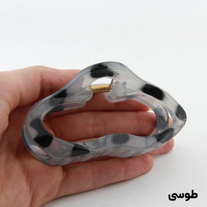 کلیپس دخترانه مدل منحنی خال‌خالی