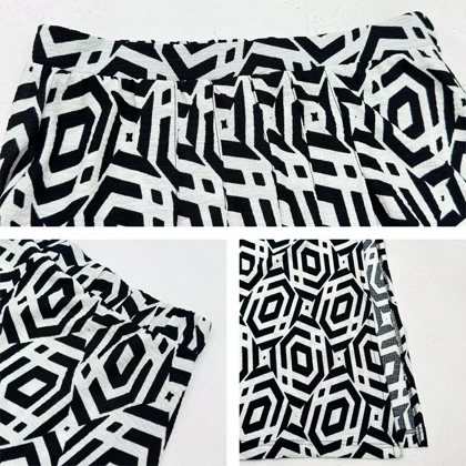 دامن زنانه سفید مشکی