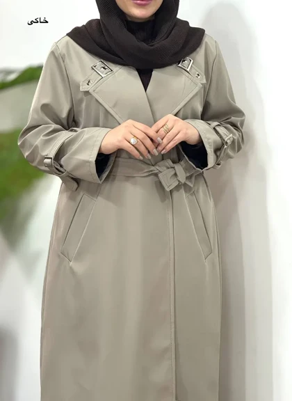 ترنچ کت آستردار ضد آب پانیذ