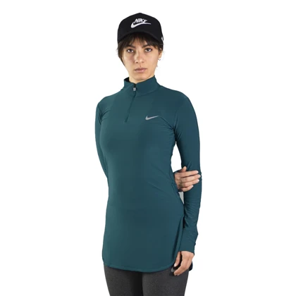 استرج آستین بلند نیم زیپ ورزشی زنانه نایک مدل VHD-3K1452 کله غازی