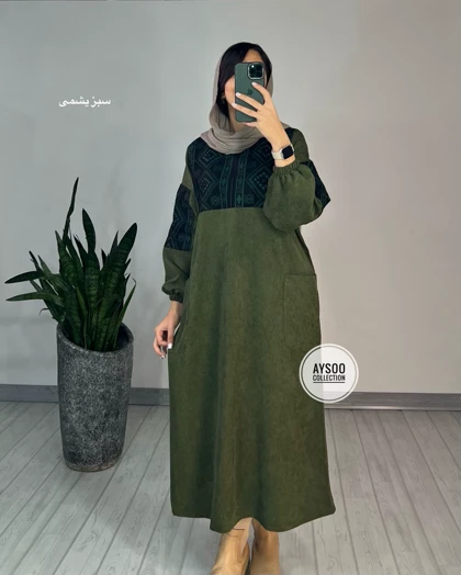 پیراهن مانتویی آتریسا