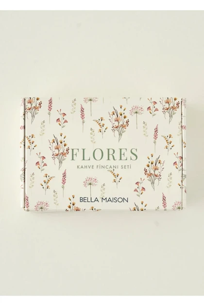 ست فنجان قهوه Bella Maison مدل Flores چینی - چندرنگ