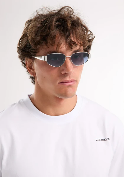 عینک آفتابی دی فرانکلین مدل D.franklin Cuprum Pilot Silver / Gradient Blue