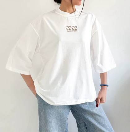 تیشرت باکسی زنانه ساعت گرم بالا