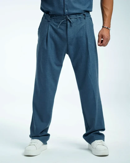 شلوار پارچه‌ای مردانه نیم بگ فیت پاییزه