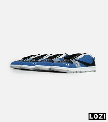 کفش کتانی مردانه آبی مشکی نایک NIKE travis scott