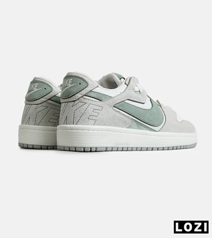 کفش مردانه و زنانه سفید طوسی سبز NIKE AIR JORDAN مدل 7745