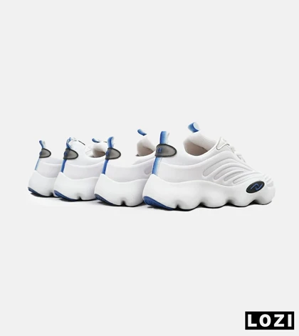 کفش کتانی مردانه سفید آبی ADIDAS yeezy 700 v2