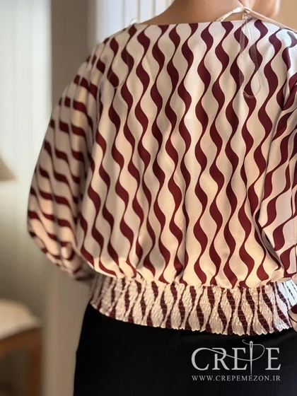 کراپ ساتن یقه هفت