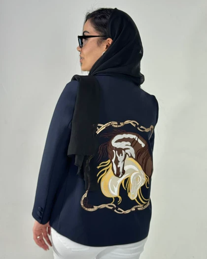 کت سوزن دوزی دو اسب  کد 100176