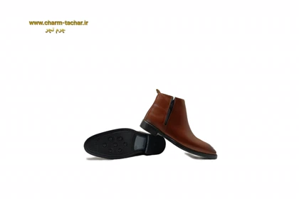 نیم بوت دوزیپ مردانه مدل چلسی چرم طبیعی دست دوزsi172