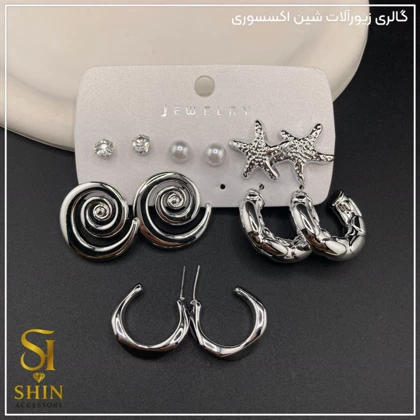 پک گوشواره شش تایی کدpgsh38