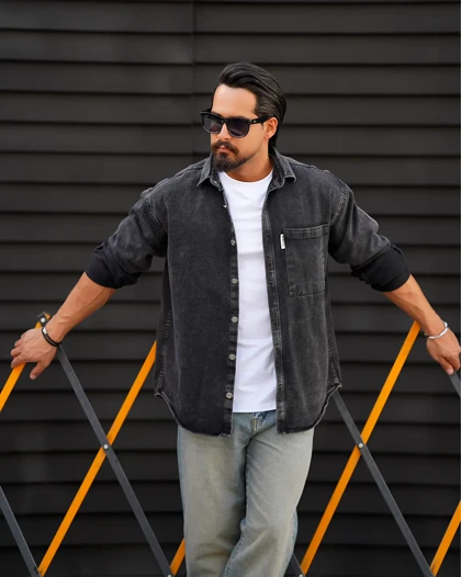 پیراهن جین پاییزه مردانه