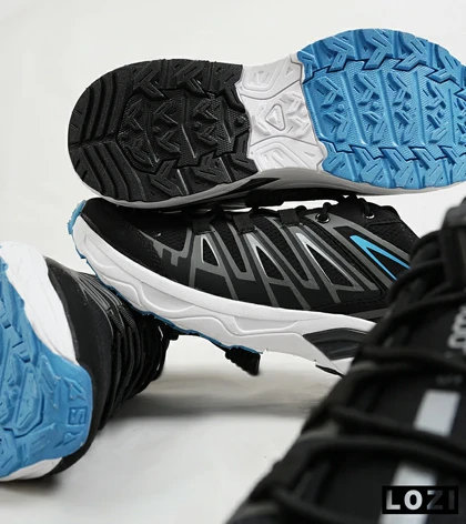 کفش کتانی مشکی آبی سفید سالومون Salomon X ULTRA