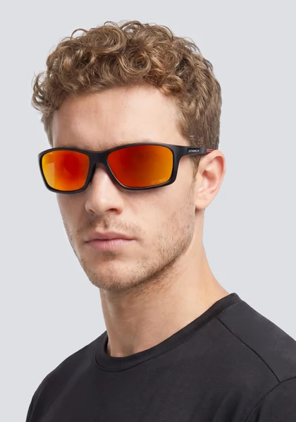 عینک آفتابی دی فرانکلین مدل D.franklin Volcano Matte Black / Mirror Red