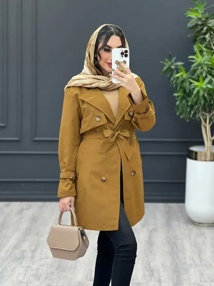 بارانی ژیله دکمه دار