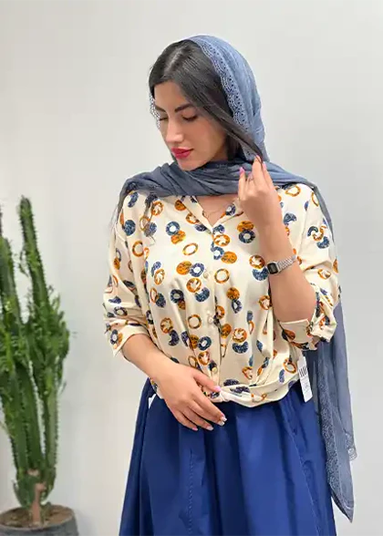 شومیز گره‌ای کد 4058