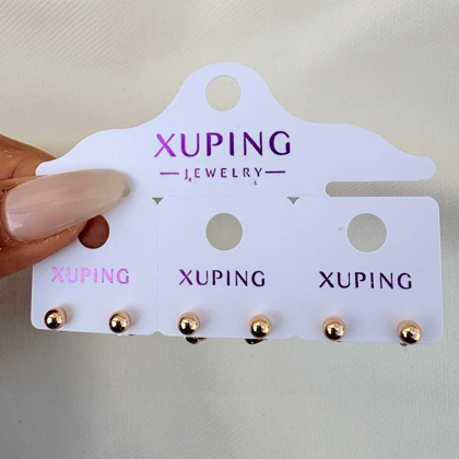 گوشواره توپی ساده ژوپینگ سایز ریز