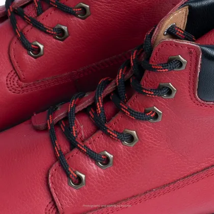 بوت تی‌تی گازولین کارمین غلیظ - GAAZOLIN TT Boots Deep Carmine