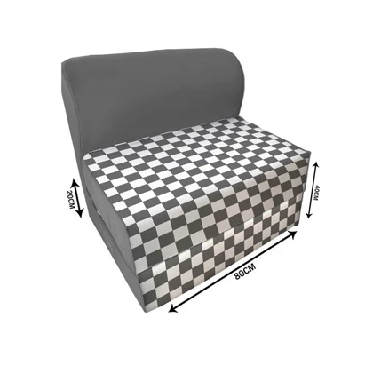 کاناپه تخت شو یک نفره شطرنجی ریز مدل M1093