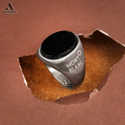 انگشتر مون بلان استیل Mont Blanc Ring SK07