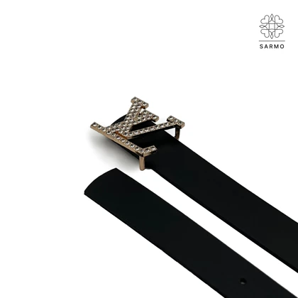کمربند LV نگینی 3/5cm