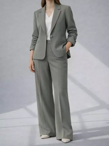 کت و شلوار زنانه کرپ کلرن ( Celeren ) کد 5413