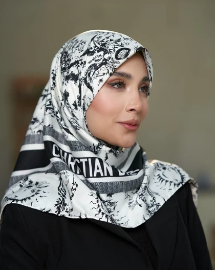 روسری Dior ابریشم دور دست دوز (قواره 90) 30144