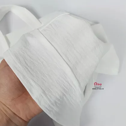 دورگ عربی ساده نخی رنگ سفید