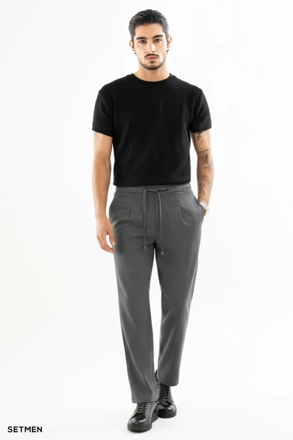 تیشرت مردانه ژاکارد یقه گرد