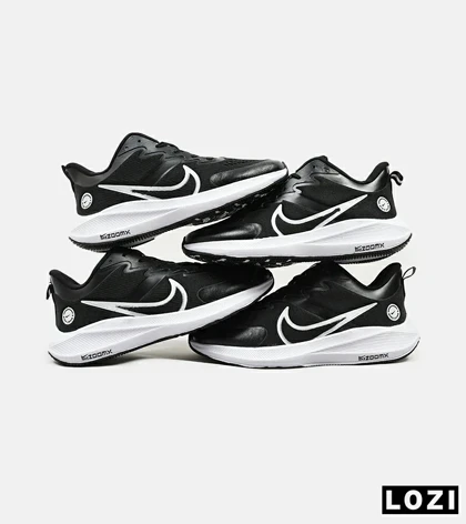 کفش کتانی مردانه مشکی سفید NIKE AIR zoomx