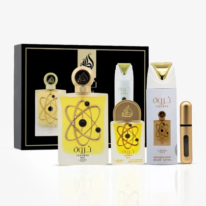 ست ادکلن زنانه لطافه ثروه گلد Lattafa Tharwah Gold Gift Set