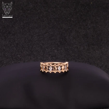 انگشتر نگین مارکیزی گلد ژوپینگ