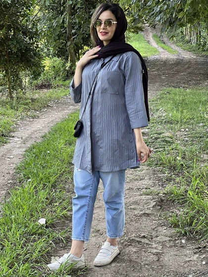 مانتو شومیزی آنیل