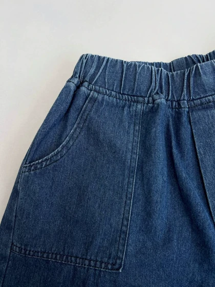 ست کت و شلوارک جین کد 3636