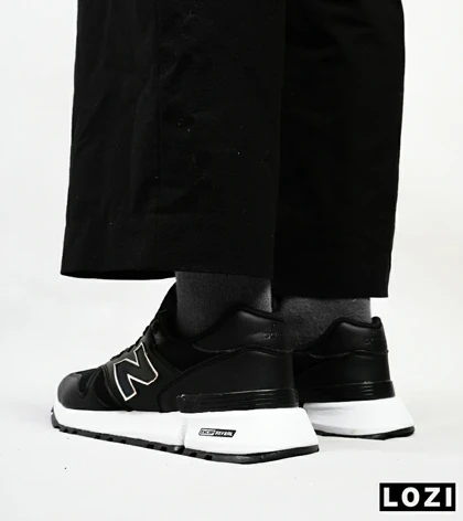 کفش کتانی مردانه و زنانه مشکی سفید NEW BALANCE 1300