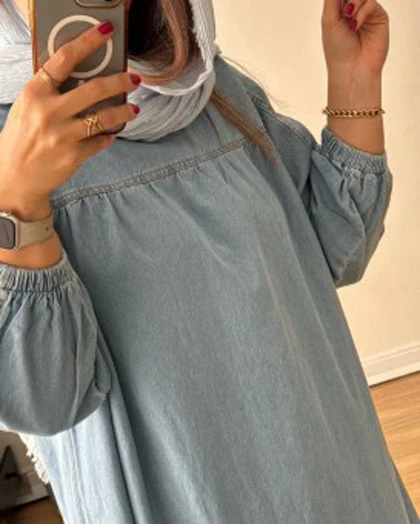 پیراهن جین پارچه ترک 3