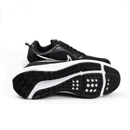 کفش کتانی بزرگ پا مدل نایک زوم مشکی سفید NIKE ZOOM
