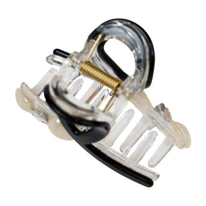 کلیپس مو زنانه مدل روبان نگین‌دار قلبی