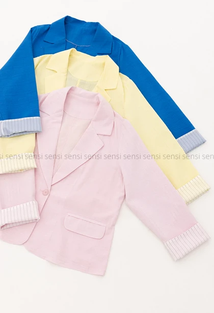 کت کادنزا لینن آستین آستردار کد1005240