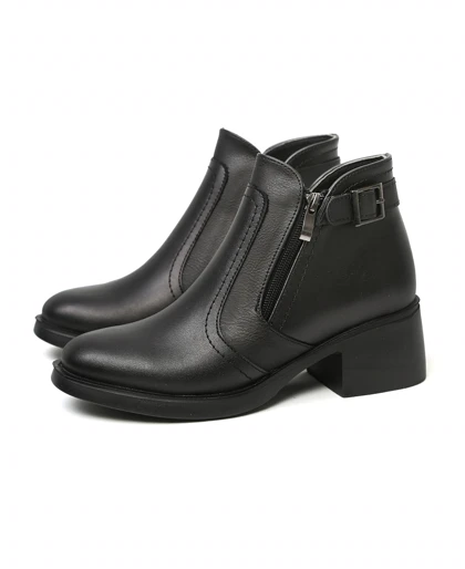 نیم بوت زنانه روزمره بغل زیپ مدل NB-8986