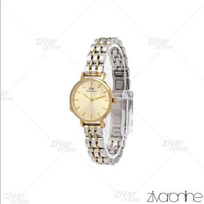 ساعت دنیل ولینگتون زنانه طلایی نقره ای صفحه طلایی خطی اسمال 105999