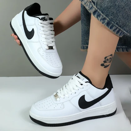 کتانی نایک ایرفورس مردانه nike air force رنگ سفید کد 6222