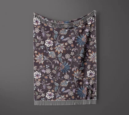 شال مبل ریش دار sofa shawl 187