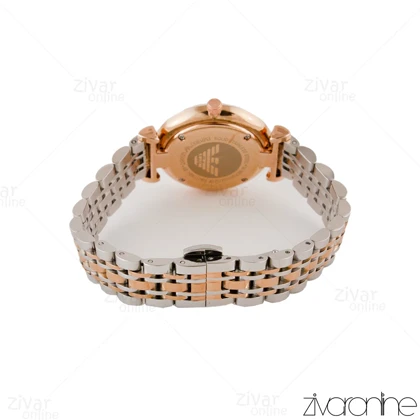 ساعت امپریو آرمانی زنانه رزگلد صفحه صدفی 105183