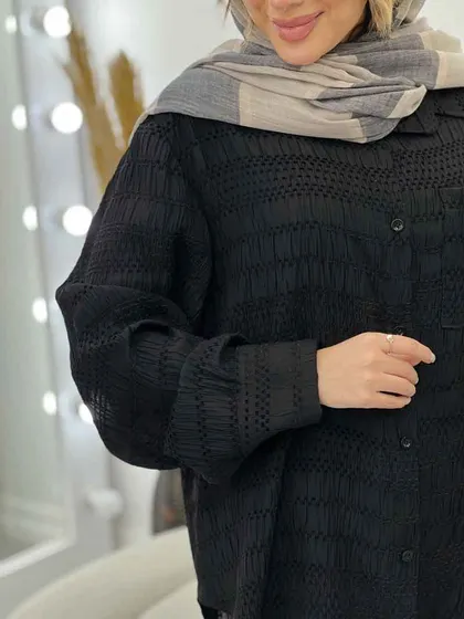 مانتو دوخت دار تک جیب