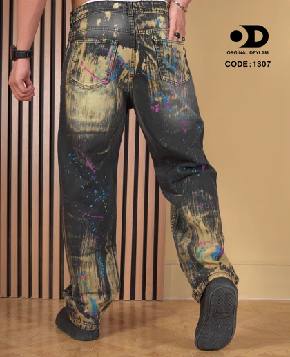 شلوار نیم بگ مستر کاستوم مردانه