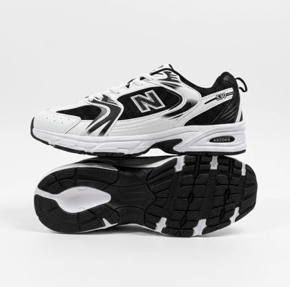 کفش کتانی نیوبالانس 530 مشکی سفید بزرگ پا کد 294962